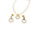 Set Set cercei + lant placat cu cerc CBS 003