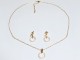Set Set cercei + lant placat cu cerc CBS 003