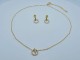 Set Set cercei + lant placat cu cerc CBS 003