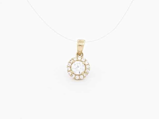 Pandantiv rotund aur 14 k CBP 03